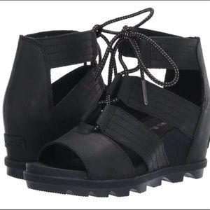 SOREL Joanie II Ankle Lace Sandal BLACK